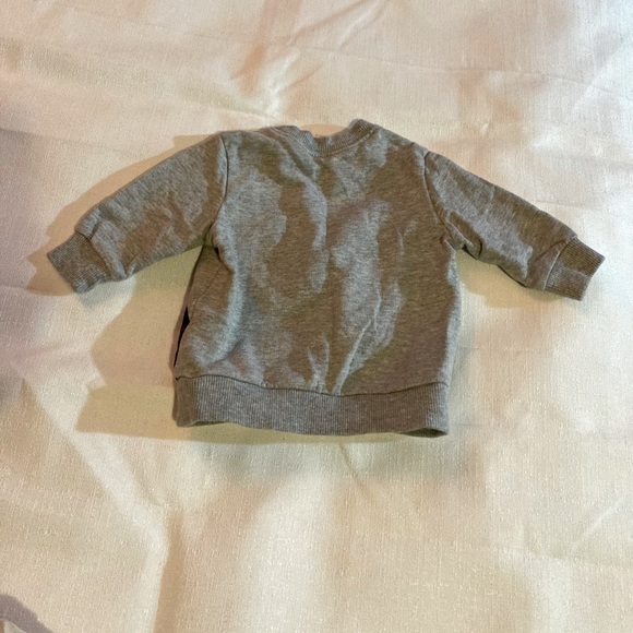 Carter’s Unisex Baby Gray Black Bear Sweater Size 0-3mo - Picture 6 of 6